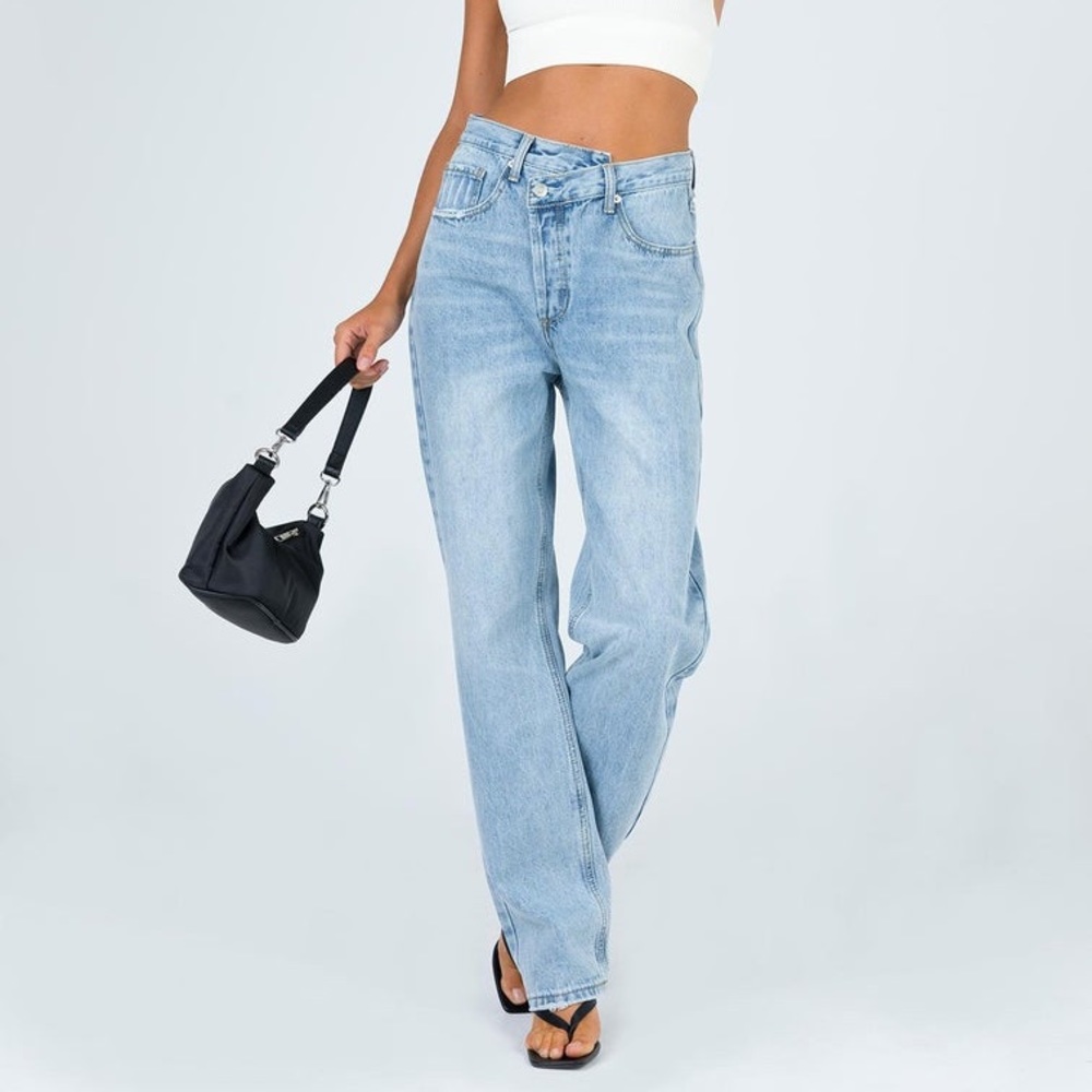 Princess Polly Holly Asymmetric Straight Leg Jean